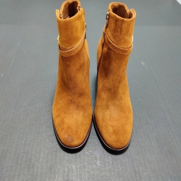 Draper James Cognac Brown Tegan Ankle Women's Booties Size 9 NWOT - Picture 2 of 10